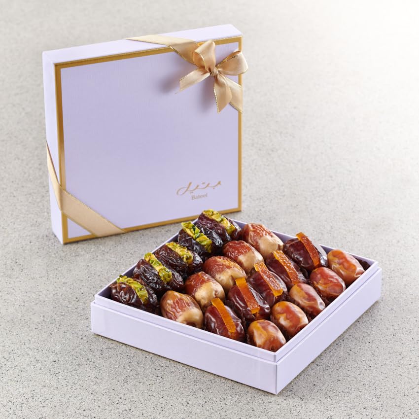 BateelPastel Lavender Gift Set Premium Dates Signature Collection