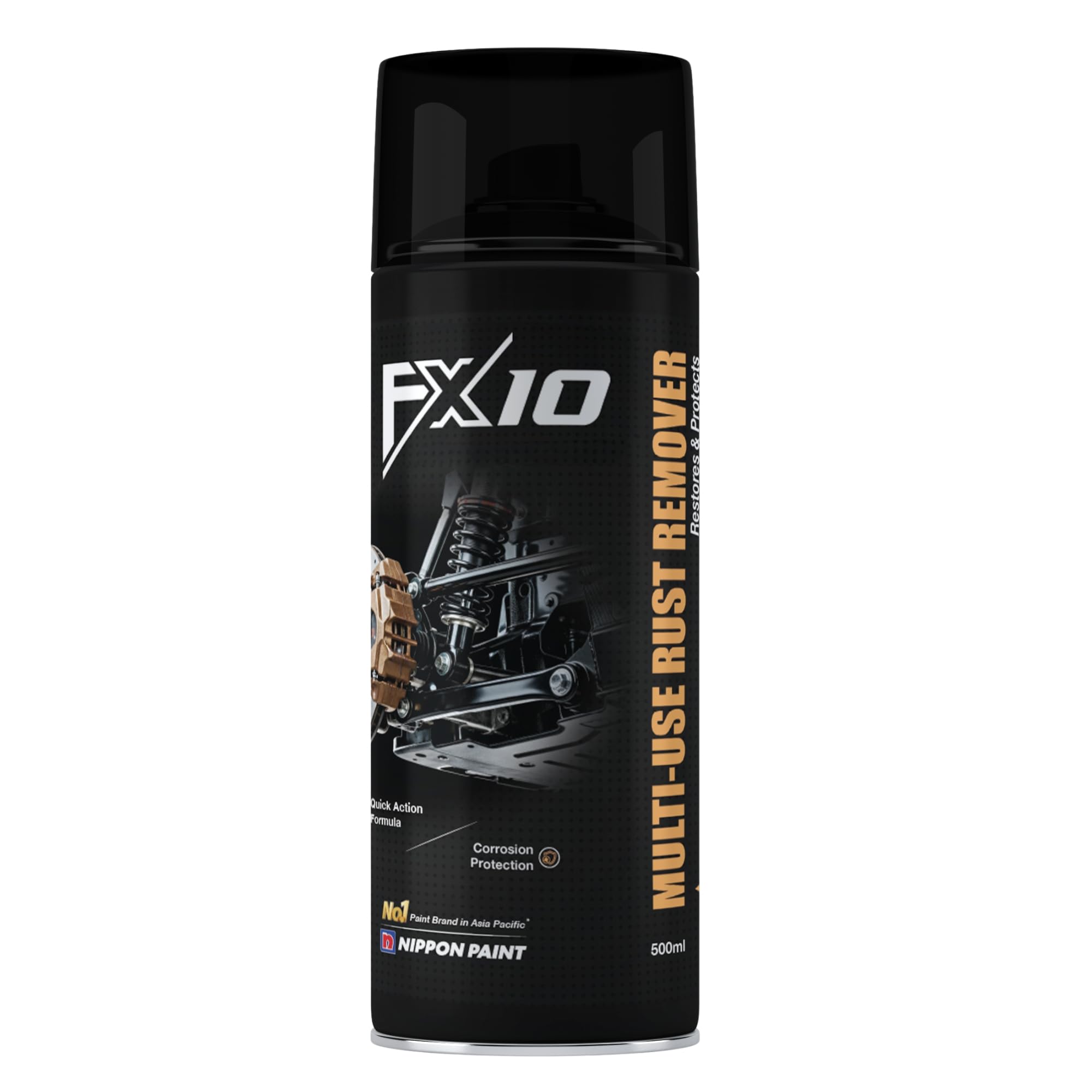 Rust Remover Spray 500ml Multi Use Metal Cleaner | Fast Acting Non Acidic pH Balanced Formula Removes Rust Corrosion Lubricates Seized Parts Protects Surface Restores Shine-image-3
