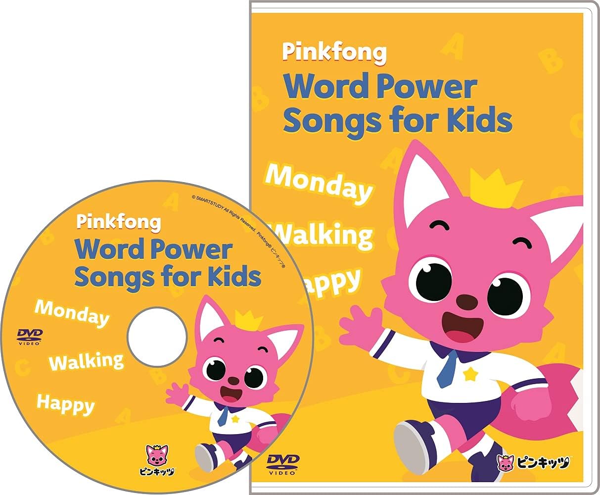 Pinkfong Word Power Songs For 1年保証 Kids ピンキッツ 英単語 Dvd ワードパワー 64曲75分収録 幼児英語 Dvd
