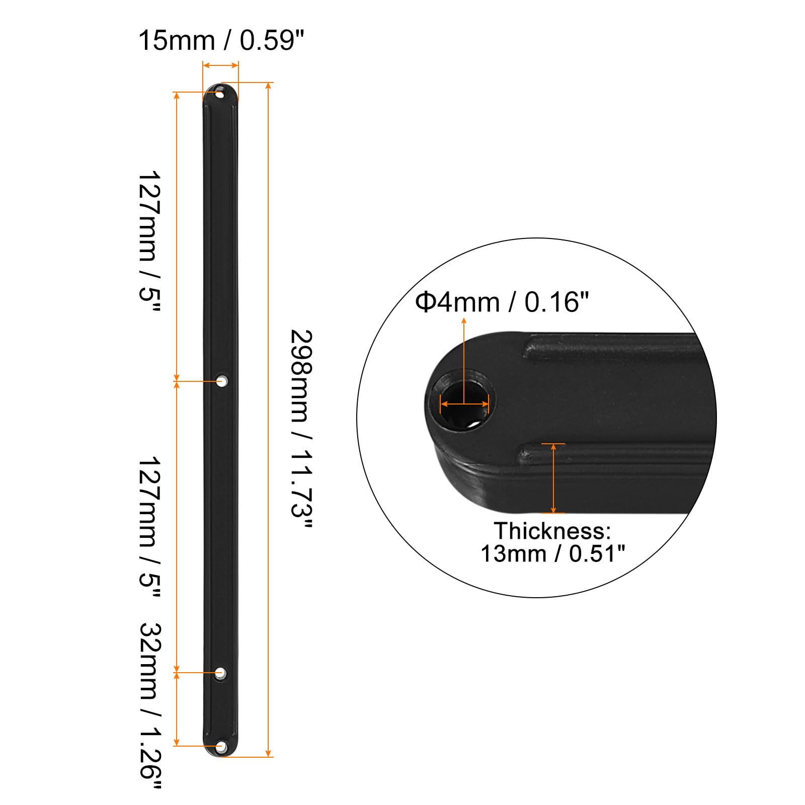 Amazon.co.jp: uxcell 引き出しスライド 2個セット 300mm