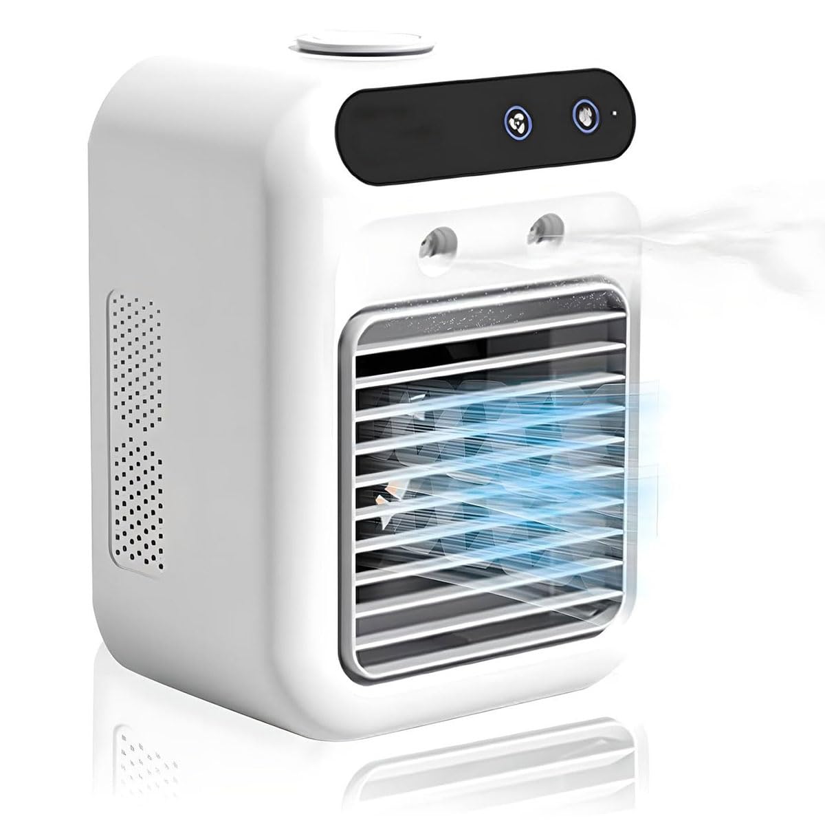 Mini-climatiseur mobile de bureau pour rester au frais en travaillant à la maison