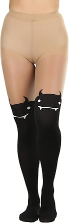 ToBeInStyle Womens Cute Thigh High Printed Character Tights