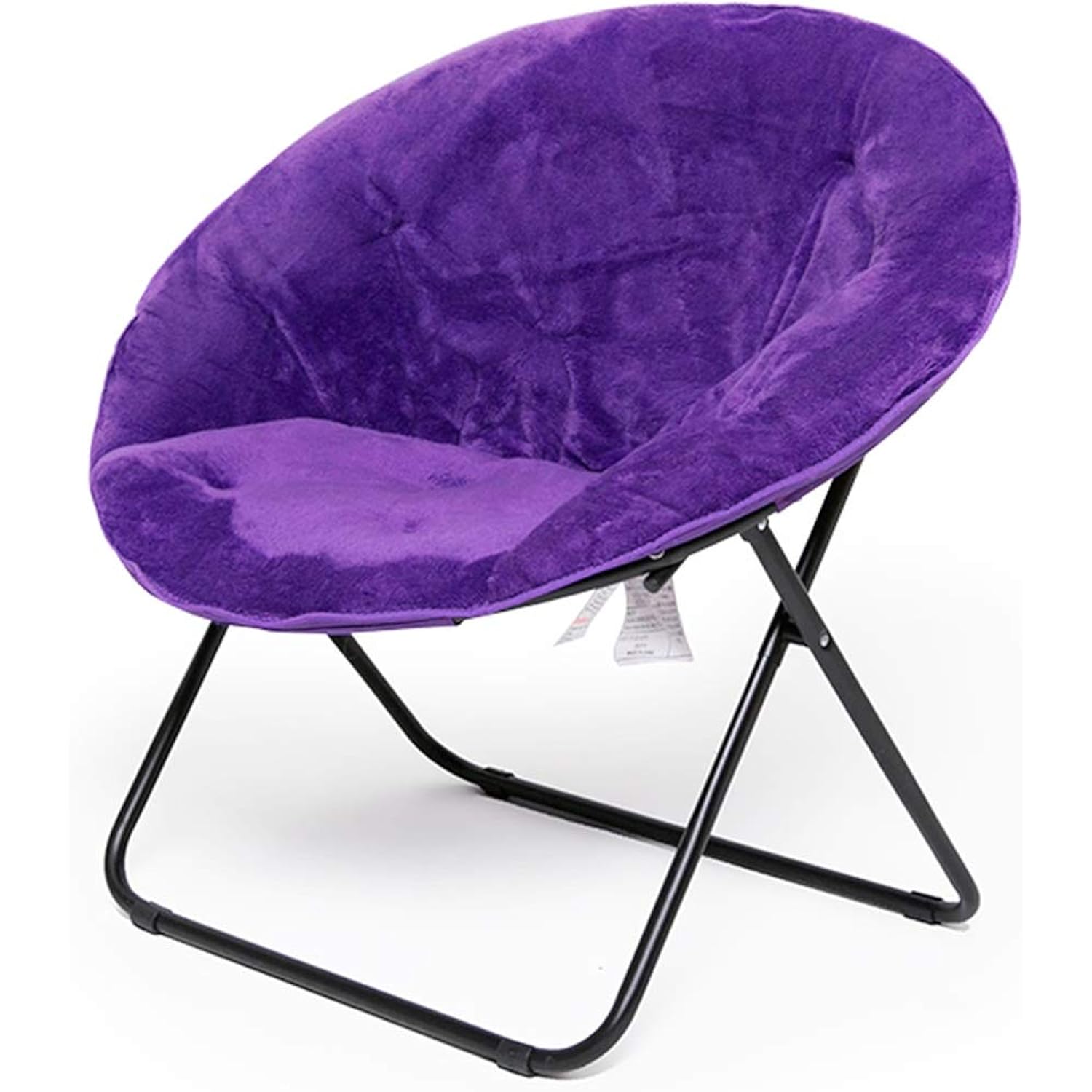 NYDZDM Adult Chair Moon Chair Folding Chair Washable Lazy Balcony Lounge Chair (Color Purple