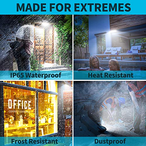 image for KDD Solar Deck Lights Outdoor, 36 LED Motion Sensor Light with 4 Light