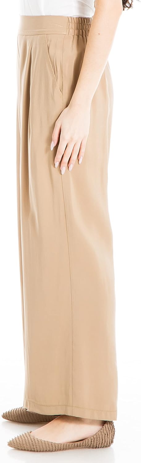 Max Studio Womens Wide Leg Pleated Front Trouser - Image 3