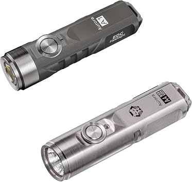RovyVon A1 650 Lumen Keychain Flashlight Bundle with A4 Pro Titanium Flashlight