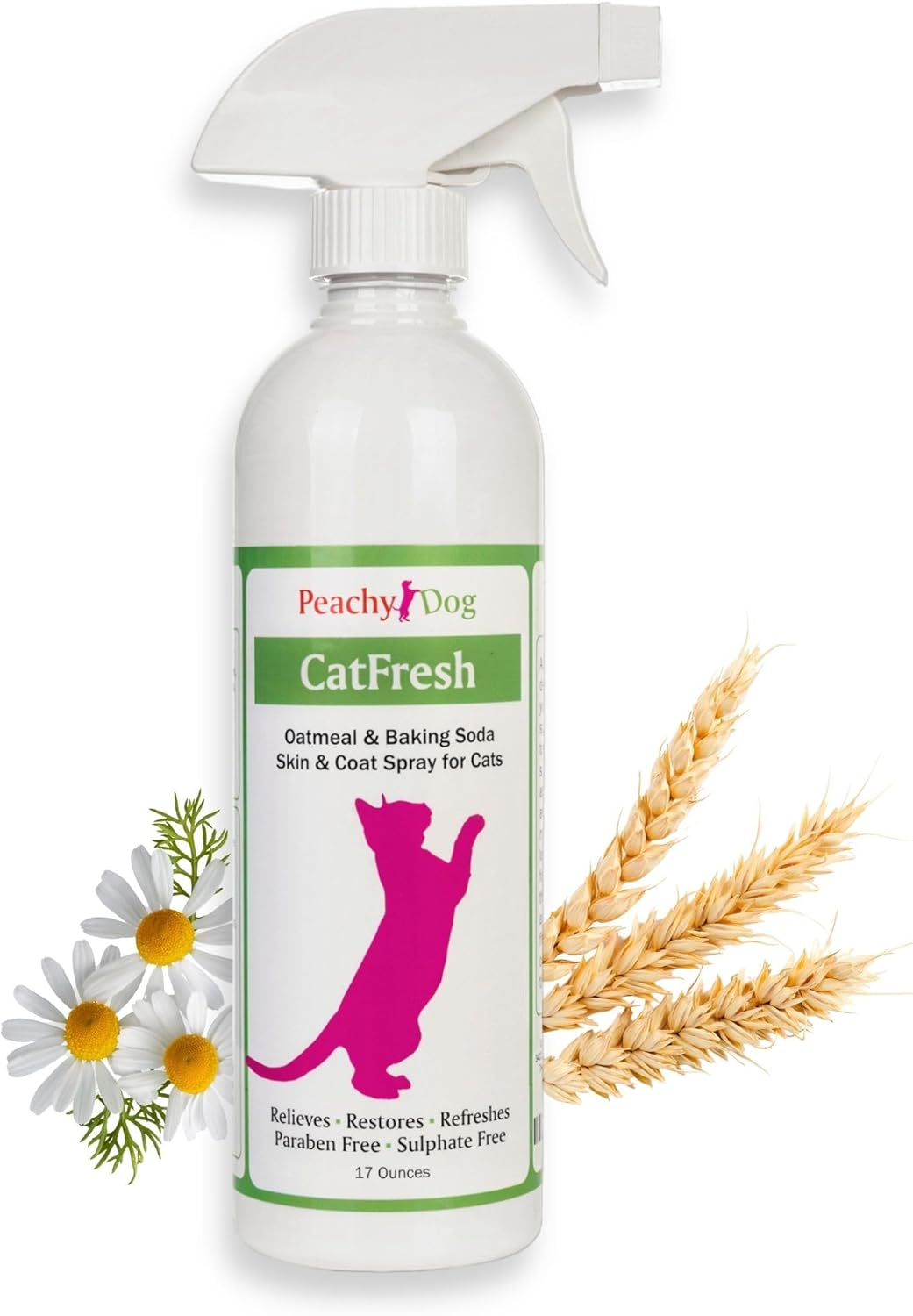 Amazon.com : CatFresh Oatmeal & Baking Soda Spray (17oz) | Waterless ...