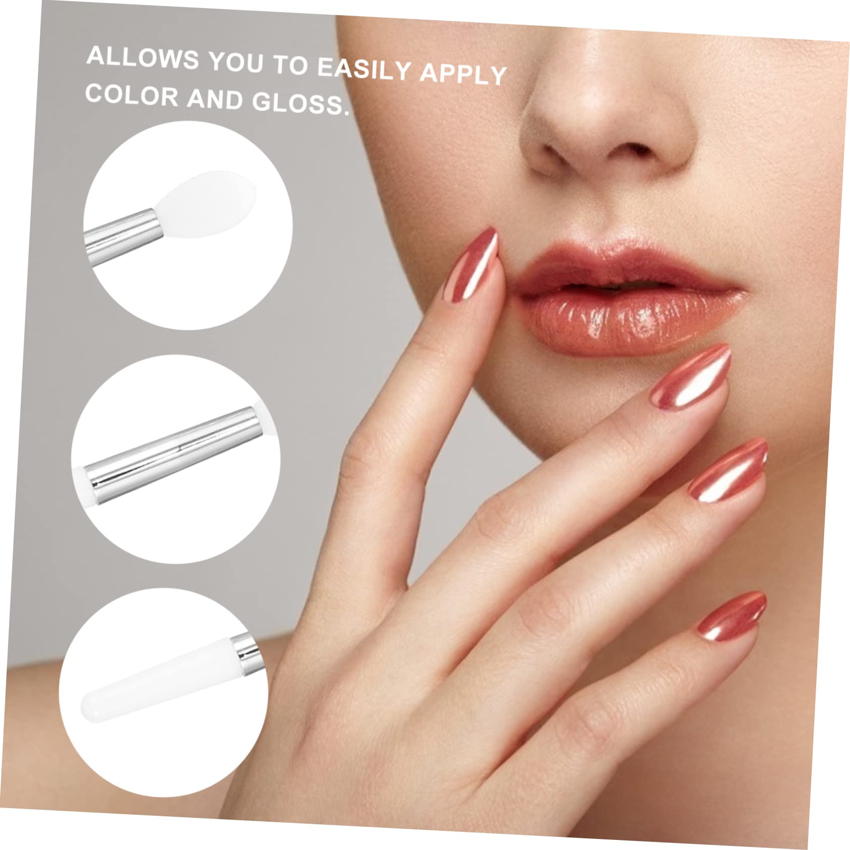 Vaguelly Lip Brush for Lipstick Lip Mask 12pc Silicone Professional for Cosmetics