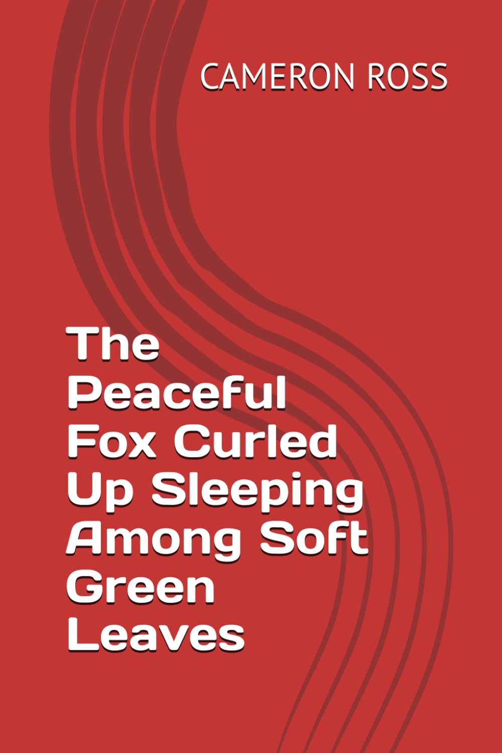 The Peaceful Fox Curled Up Sleeping Among Soft Green Leaves