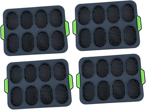 Zerodeko 4 piezas de mini pasteles Molde de para Resina Bagette French Hotdogs bollos Mini moldes de silicona para pan caliente Molde de fondant de disponible en Yaxa El Salvador