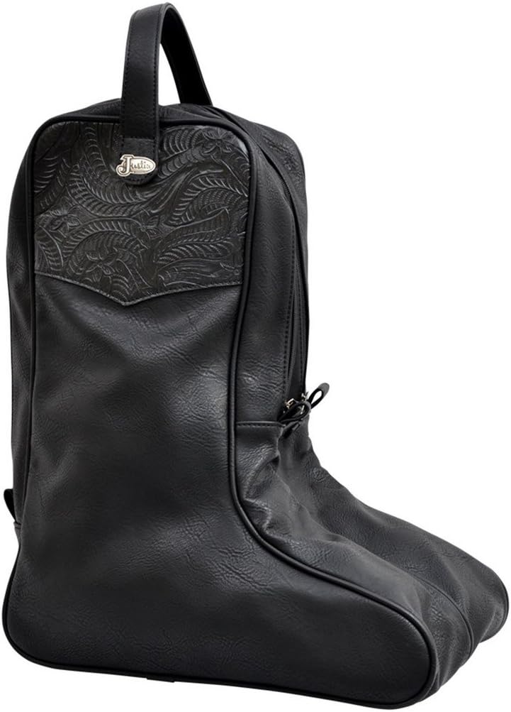 3D Black Boot Bag