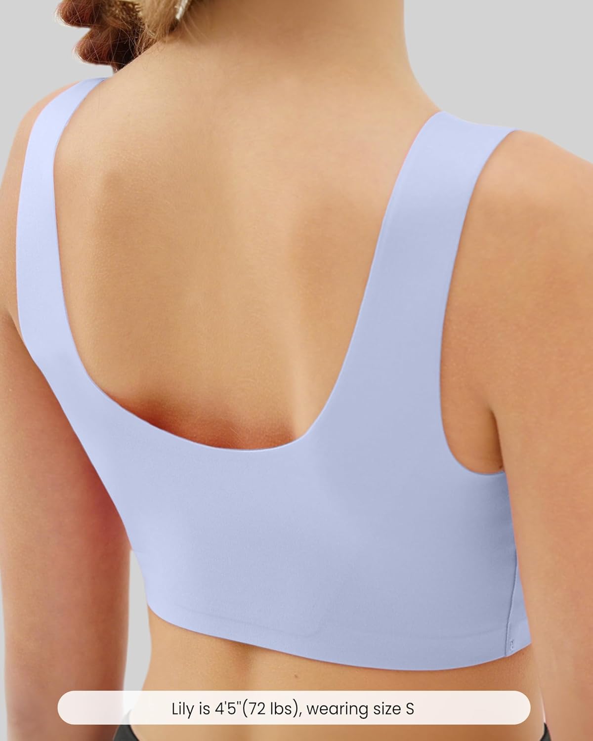 Training Bra for Girls 7-8, 8-10, 10-12 Seamless Bras for Girls Sports Bras Comfortable- No Pads, Chest Double Lined - Image 3