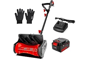 MZK 20V 13-Inch Cordless Snow Shovel with Battery and Charger, Designed for Hassle-Free Snow Removal