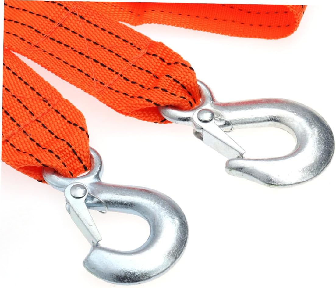 Nylon Trailer Rope 3 Ton Towing Capacity for Outdoor Emergency Use Heavy-Duty Winch Rope Hook for-Road Vehicles and Trucks
