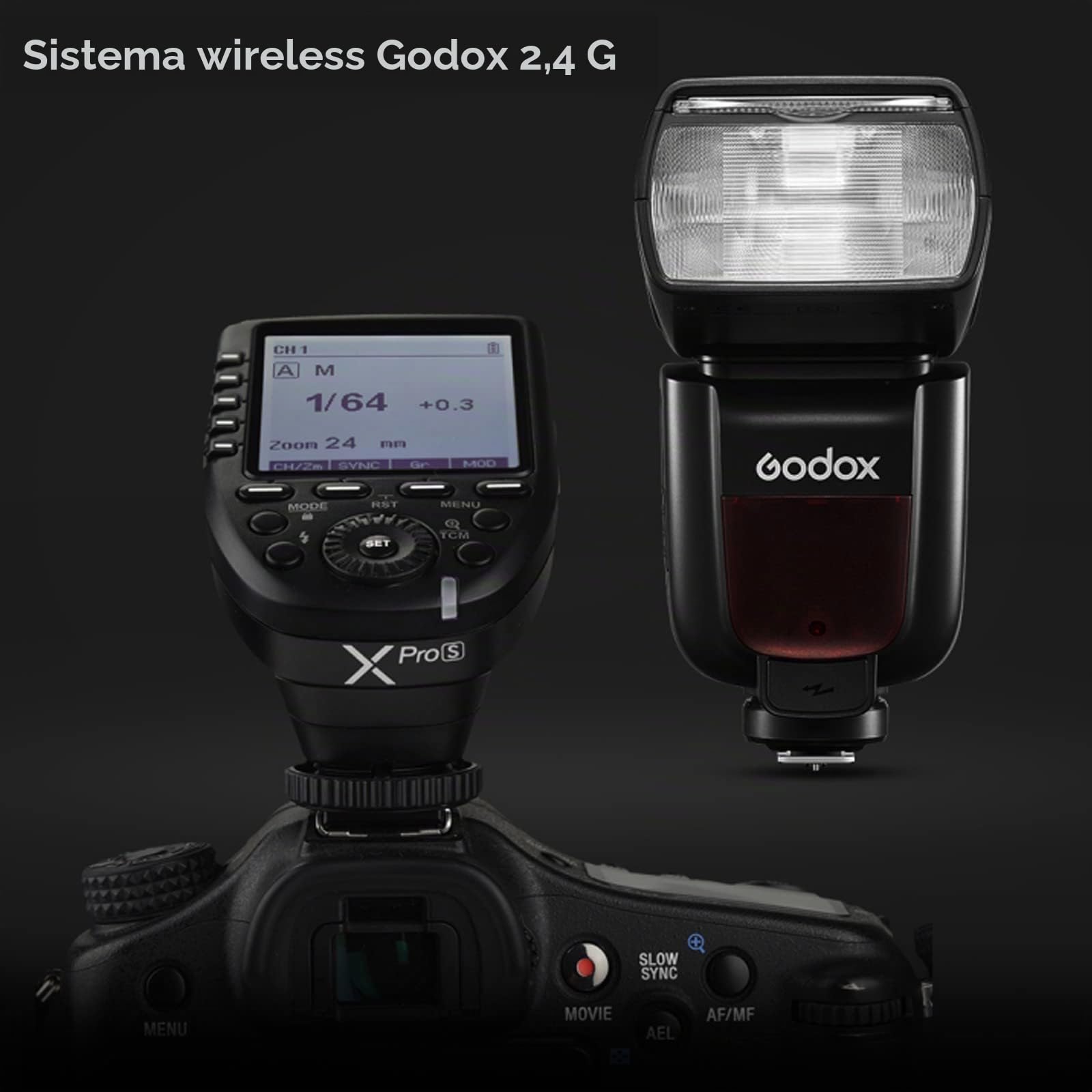 GODOX TT685II-C Flash per Canon Speedlight Camera Flash E-TTL Speedlite Sincronizzazione ad alta velocità, 2.4G Wireless X System compatibile per Canon Flash 5D Mark IV 6D Mark II 7D 90D 250D R5 850D