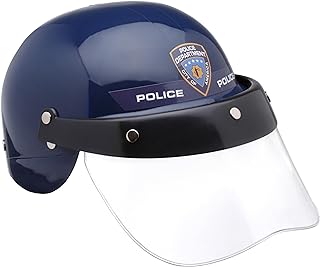 Dress Up America Police Helmet with Visor - Costume Police Hat for Kids - Cop Accessory Hat