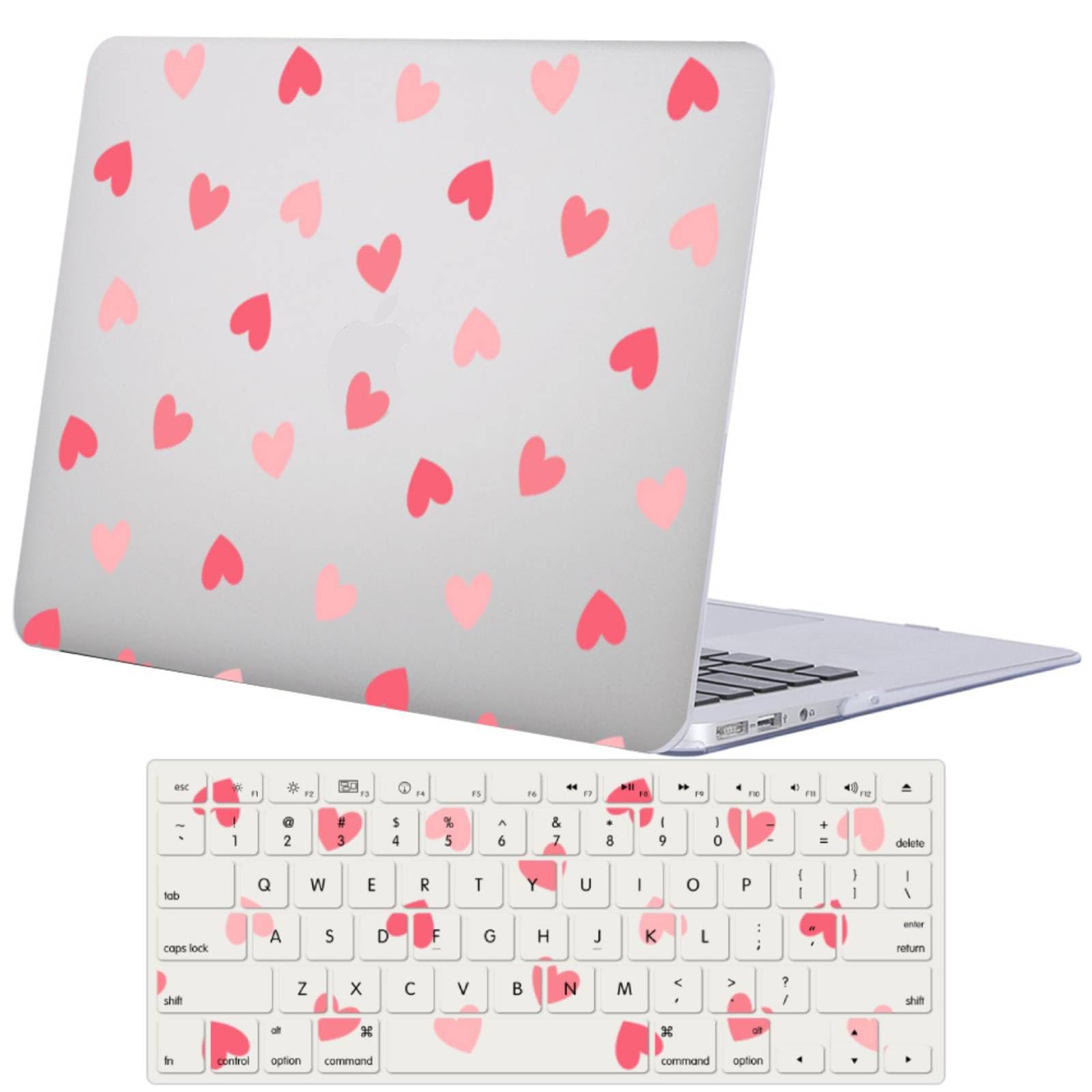 Funda MacBook Pro 13 A1278 soluciona arañazos carcasa rígida rosa con protector teclado 8