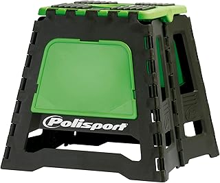 Polisport 8981500005 - Caballete Plegable de Polipropileno y Goma, Ligero y fácil de Transportar con el Logo Pintado y en Relieve. Diseño en Color Verde