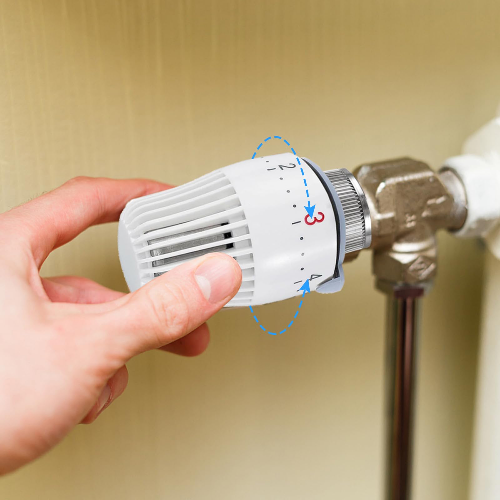 Robinet Thermostatique Tête De Radiateur Thermostatique M30 X 1,5 - Valve De Robinet Thermostatique Radiateur