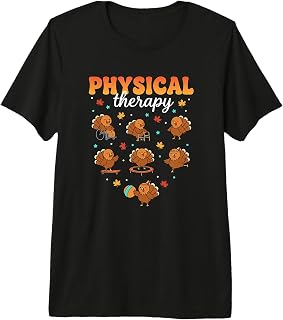 Physical Therapy Turkey Thankful PT Therapist Thanksgiving Premium Tri-Blend T-Shirt
