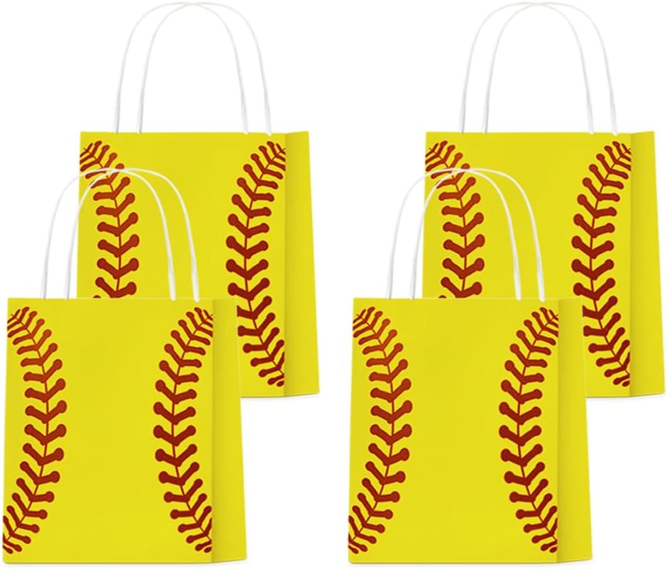 ELSANI 18 Pcs softball Party Favors Gift Bags Softball