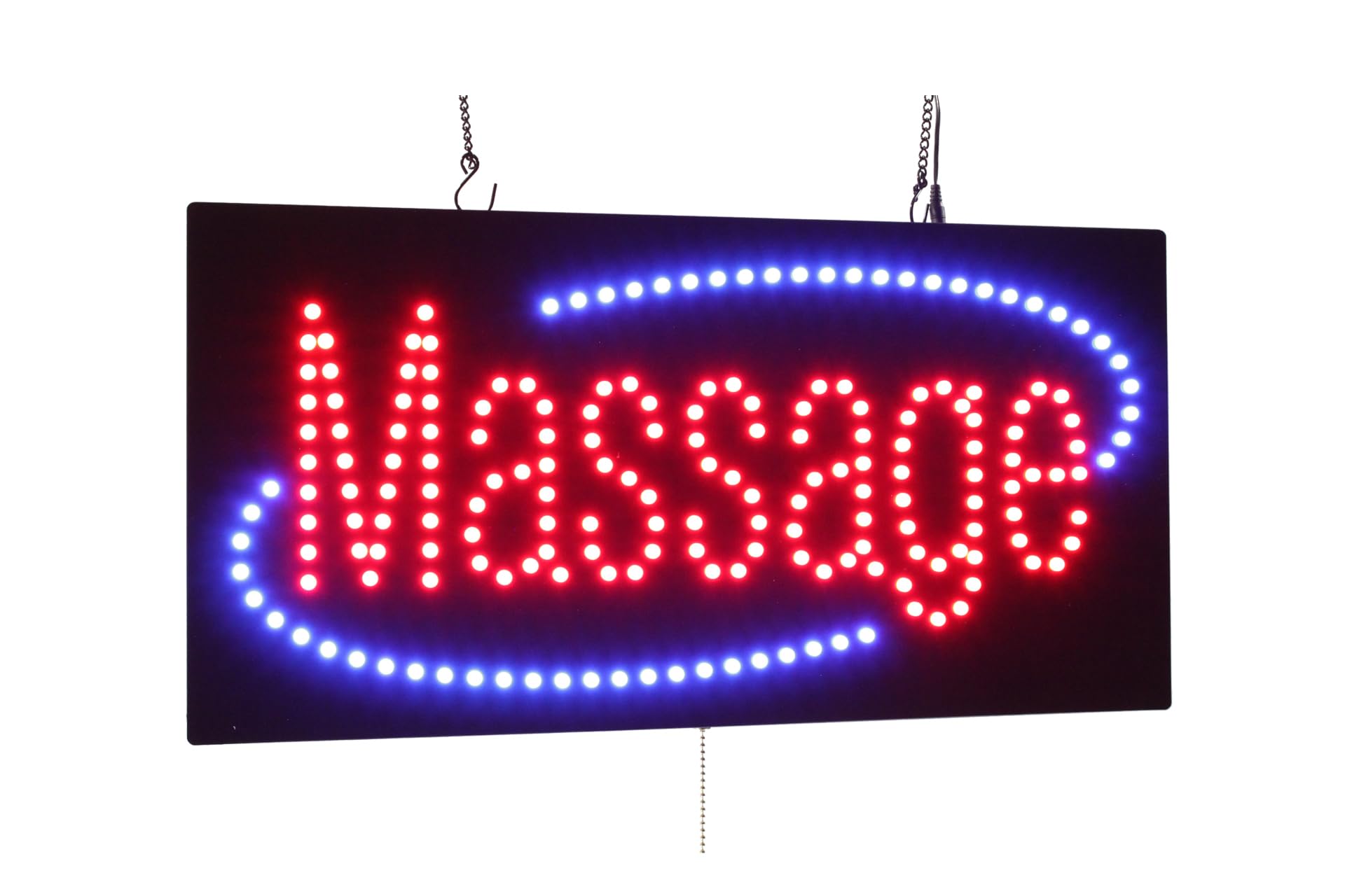 Massage Sign, 24"x12", 60x30cm, TOPKING, LED, Neon, Florescent, Signage, Signboard, Display, Billboard, Screen, Grand Opening, Gift