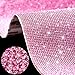 20000 Pegatinas de Diamantes Brillantes Pegatina Decoración de Coche Bricolaje Pegatinas Autoadhesivas Brillantes de Cristal Joya para Decoración de Coche y Regalo, 13,7 x 11,2 Pulgadas (Rosa Ligero)