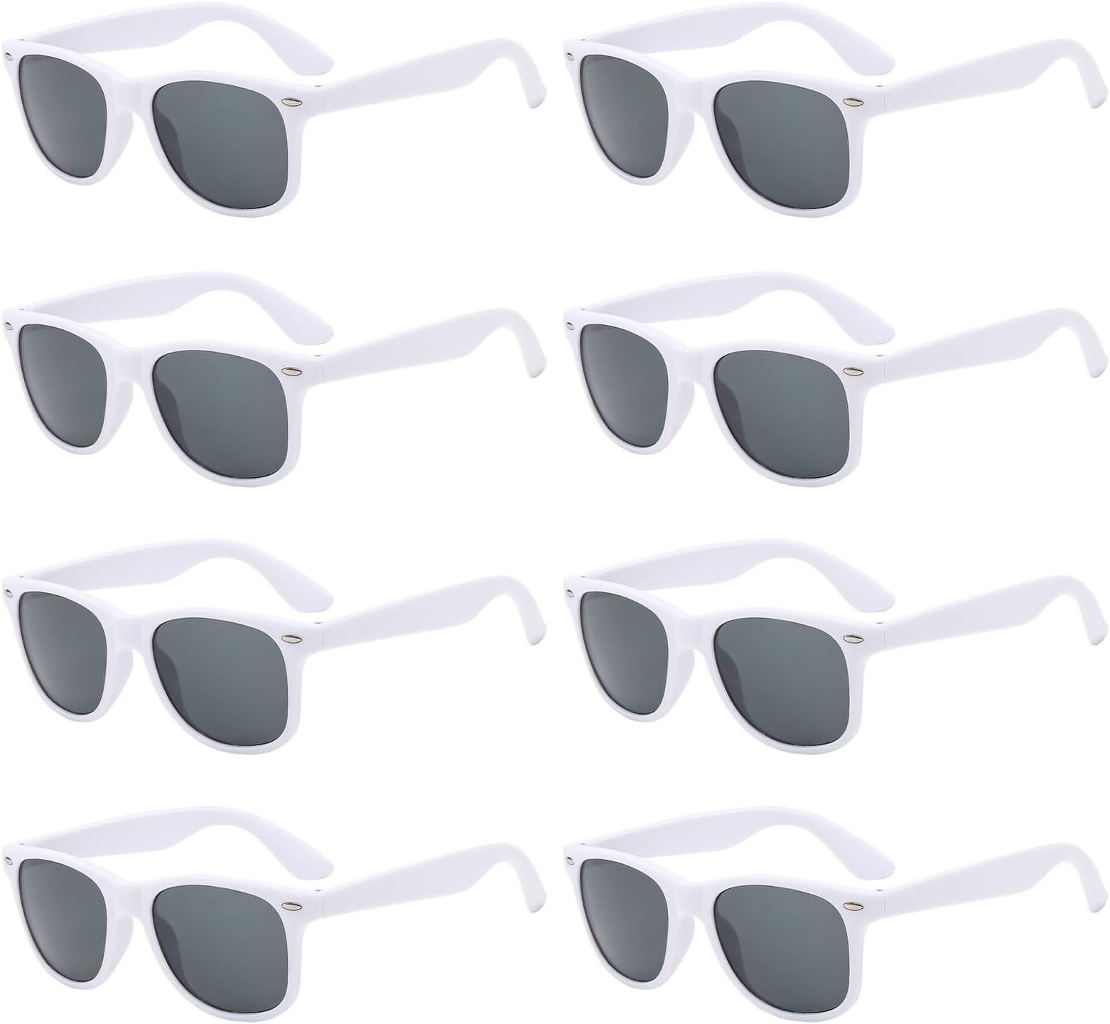 10/20 Packs Adults Wholesale Neon Colors Square Retro Style Party Favors Sunglasses