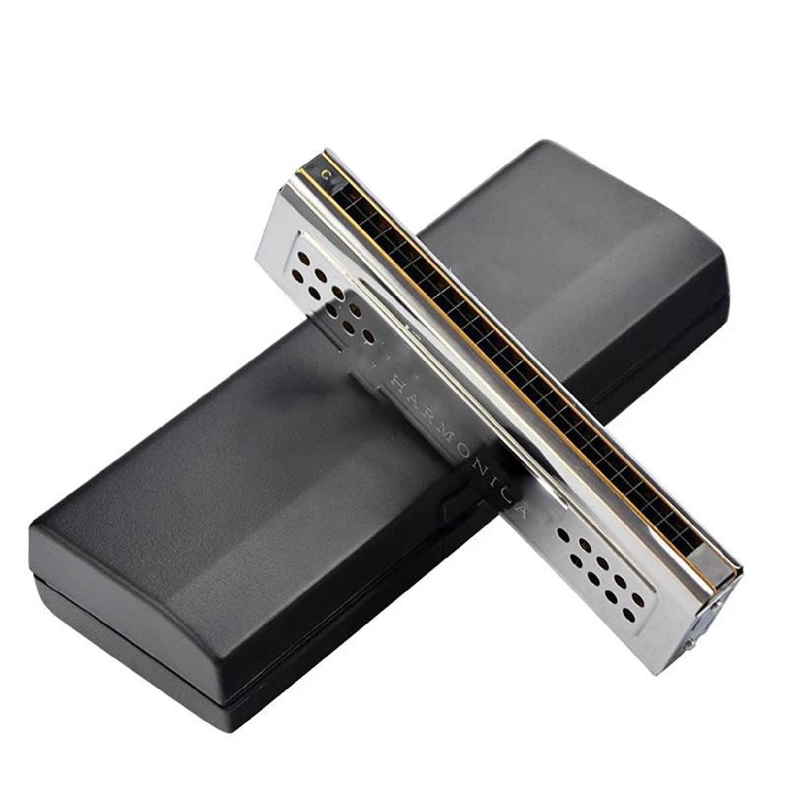 principianti armonica Set Di Chiavi Per Armonica A Doppio Lato Blues A 24 Fori Tono C&G 2 In 1 Tremolo Basso Organetto A Bocca Arpa Strumento Musicale A Fiato