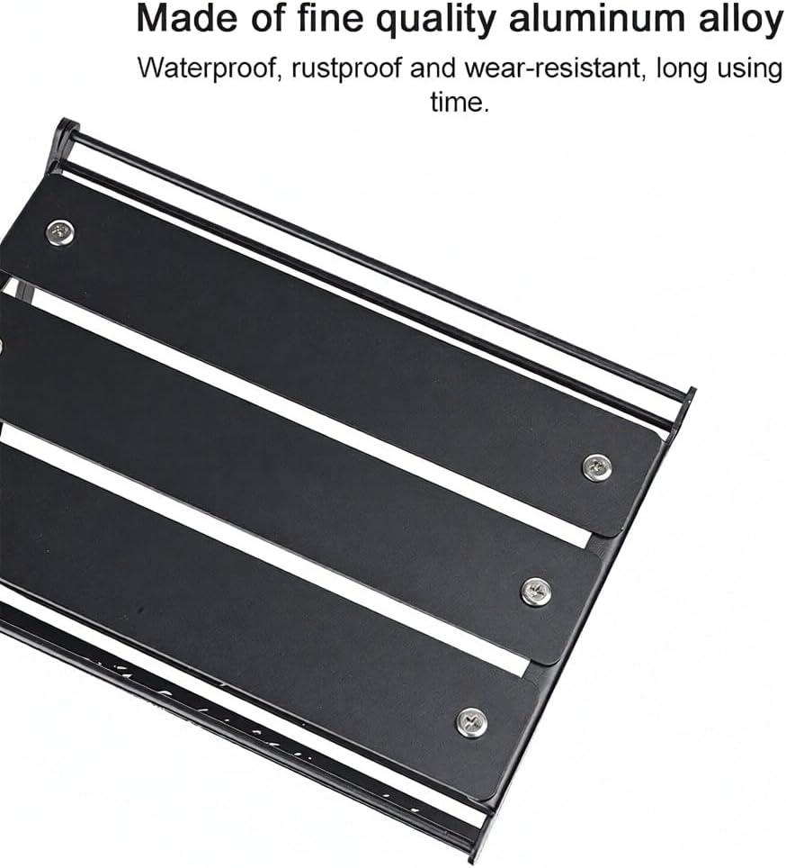 Aluminum Alloy 2-tier Folding Outdoor Camping Picnic BBQ Tableware Cookware Storage Bracket Campsite Tools Shelf