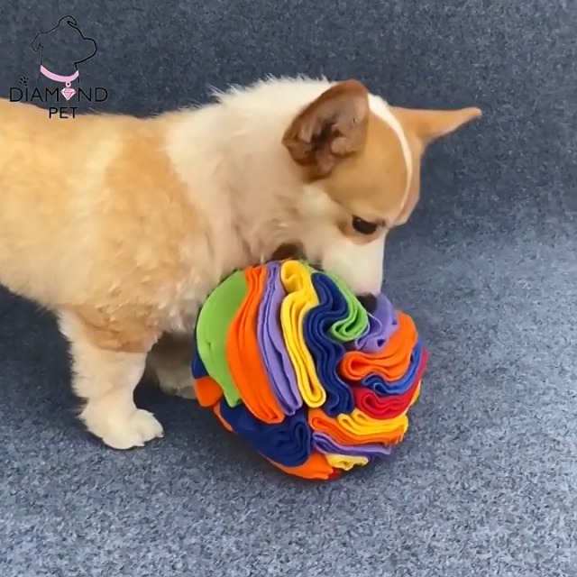 Hundespielzeug Schnüffelball – 2 Stück, Ca. 15 Cm, Aus Weichem Polar-Fleece, Fördert Geruchssinn & Reduziert Stress