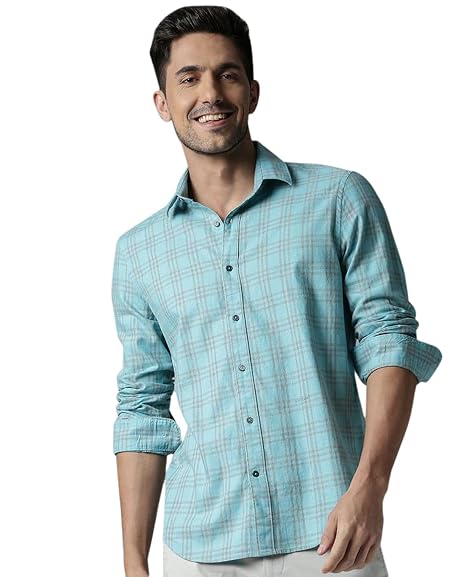 Cotton Slim Fit Darenn-Check Shirt 
