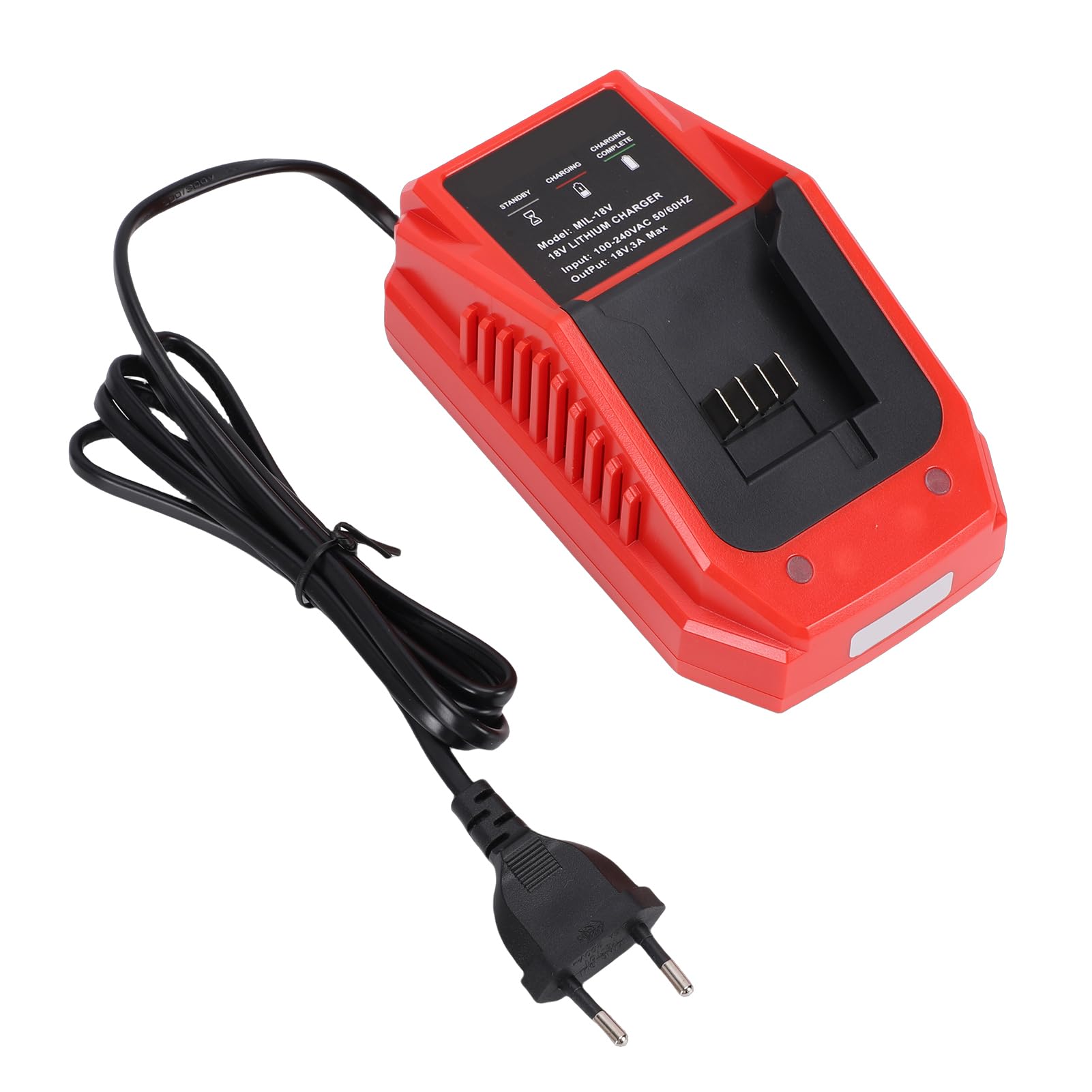 ViaGasaFamido Caricabatterie per Utensili Elettrici, Alimentatore di | Materiale ABS Ignifugo, Protegge da Sovraccarico, Cortocircuiti e Surriscaldamento, Compatibile con 48-11-1828 e 48-11-15