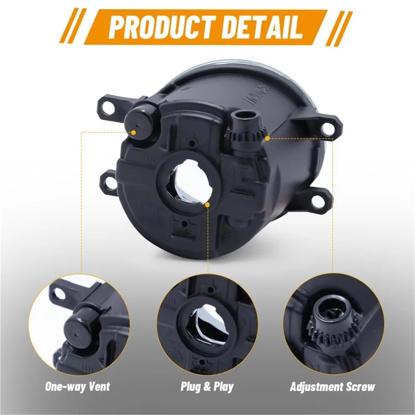 Coche Conjunto Faros Antiniebla Compatible Con Toyota Para Highlander 2008-2010 Para RAV4 2006-2012 Para Yaris 2006-2013 Conjunto De Luces Antiniebla Izquierda Y Derecha 8121006071(Right)