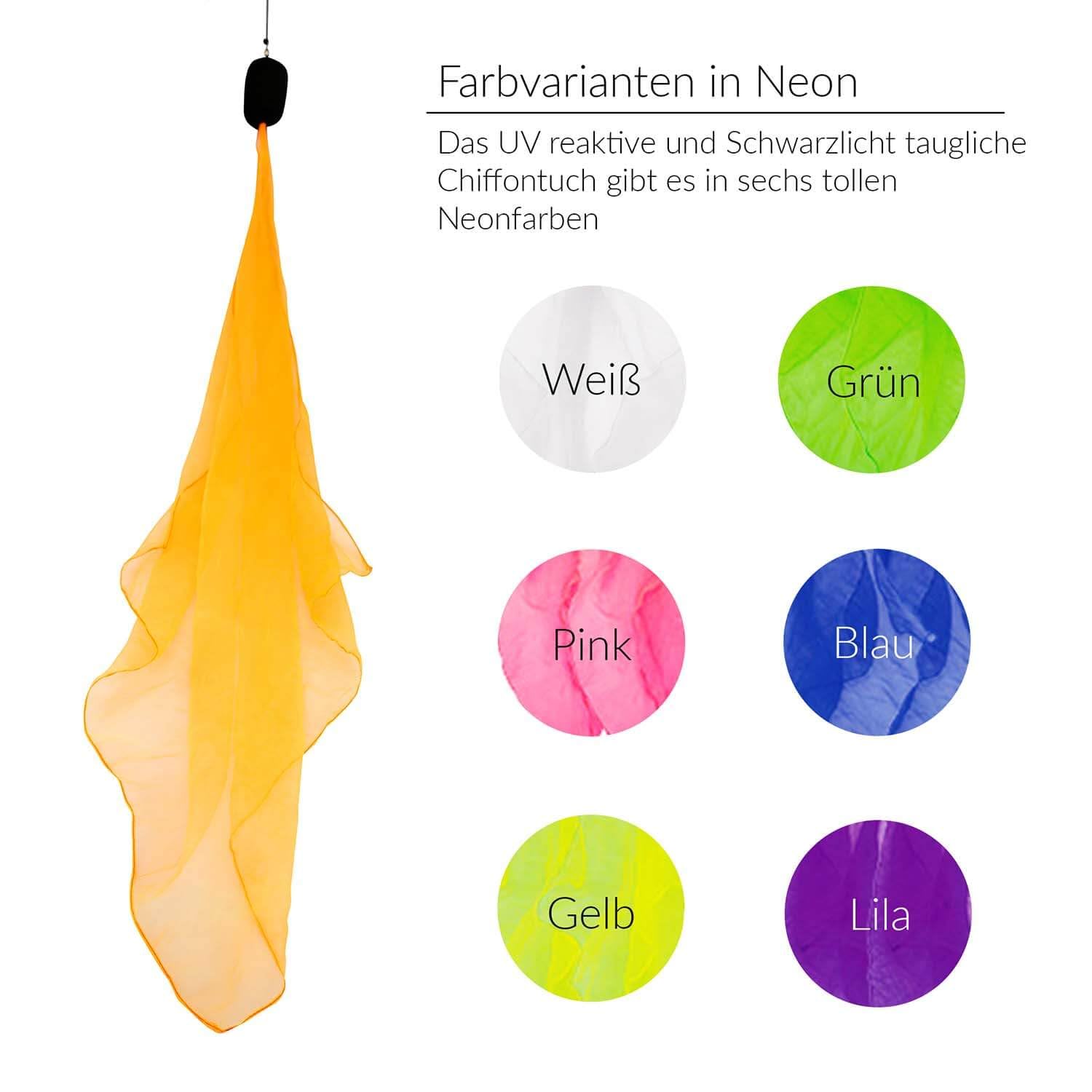 Diabolo Freizeitsport 40 cm, lampada UV pois arancione – Angel Wings Spinning pois Spiral, Soft diabolo per bambini – adatto per principianti e professionisti