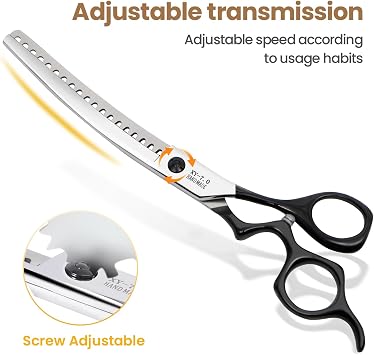 Dog Grooming Scissors-7 Dog Grooming Shears Set 4PCS Black