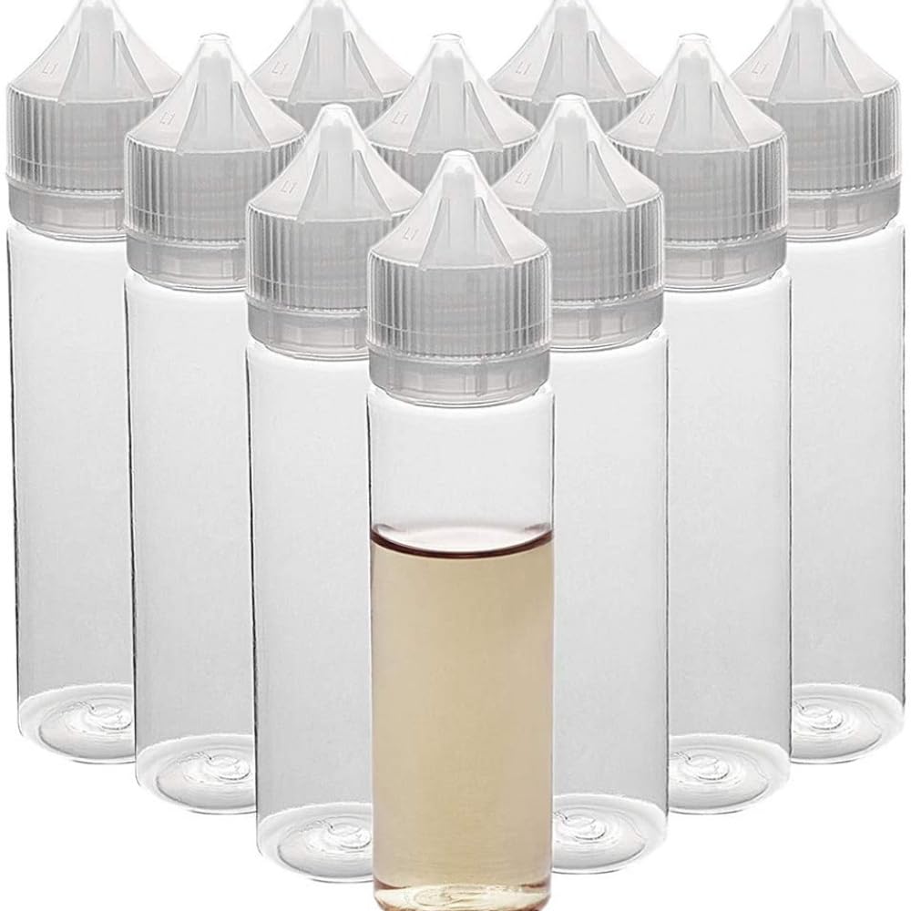 Transparente Dosierflaschen aus Kunststoff, leer, mit Drehverschluss, für Tinten, Öle, Flüssigkeiten, ätherische Öle, Farbe, Flüssigkeiten, Aufbewahrung von Flüssigkeiten, 50 Stück, 30 ml - 120 ml