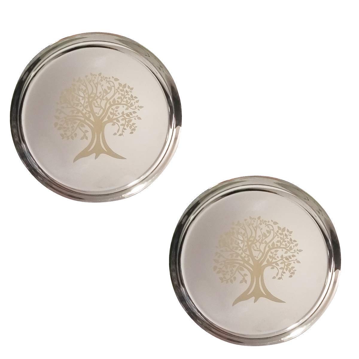 IndiaBigShopStainless Steel Round Plates