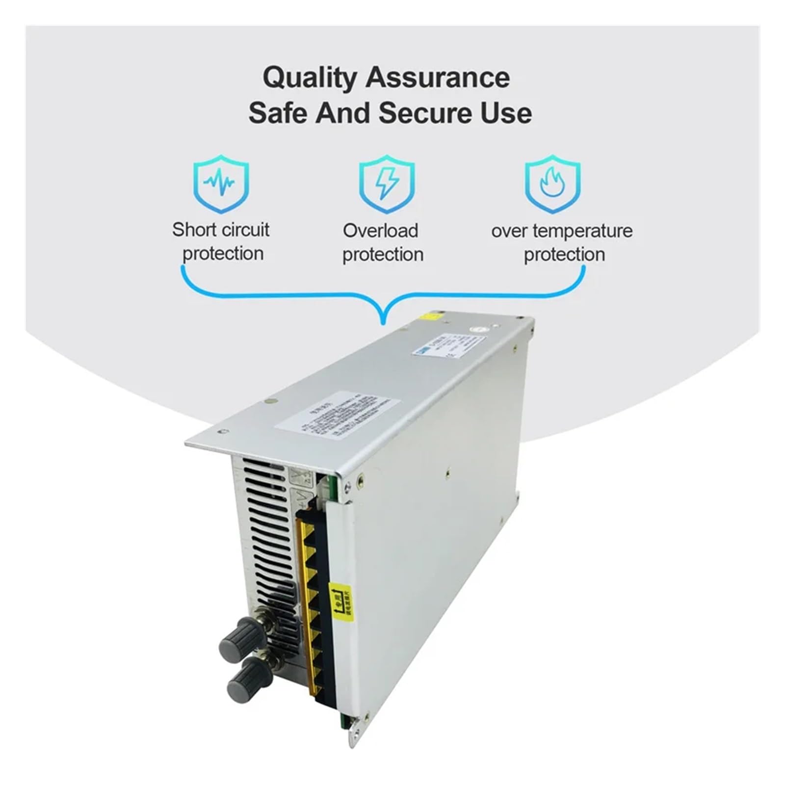 Fuente de alimentación conmutada con pantalla digital de 1000 W, CA a CC, 0-12 V, 24 V, 36 V, 48 V, 60 V, 80 V, transformador ajustable HJS-1000 para dispositivos electrónicos, de automatización,(80V