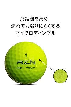 Amazon.co.jp: RZN Golf ゴルフボール 3ピース MS-TOUR 1ダース