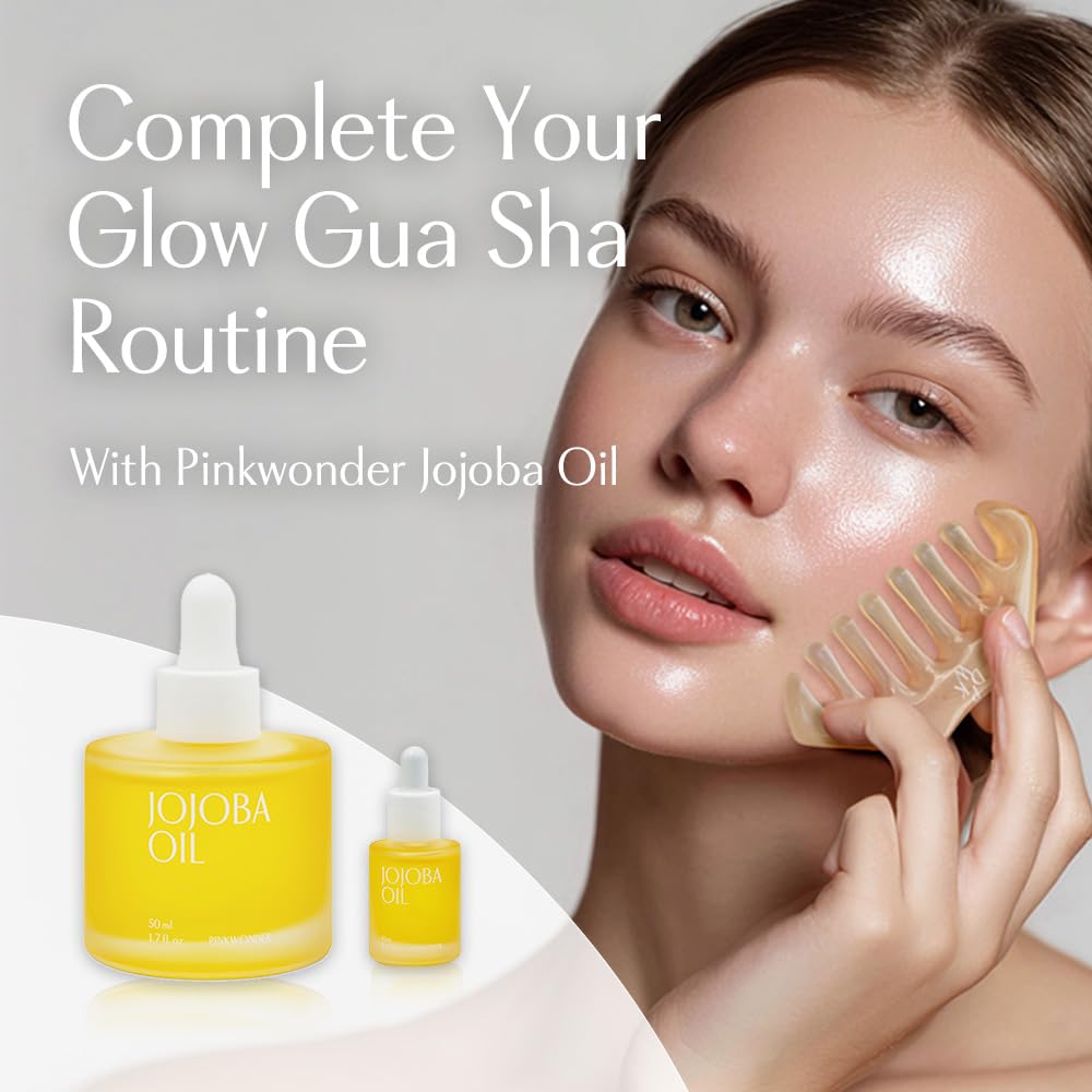 PINKWONDER USDA Organic Jojoba Oil | 100% Pure, Cold-Pressed Oil for Face & Facial Care, Gua Sha | Non-Greasy Korean Skin Care for Women 1.69oz (50ml) - Image 5