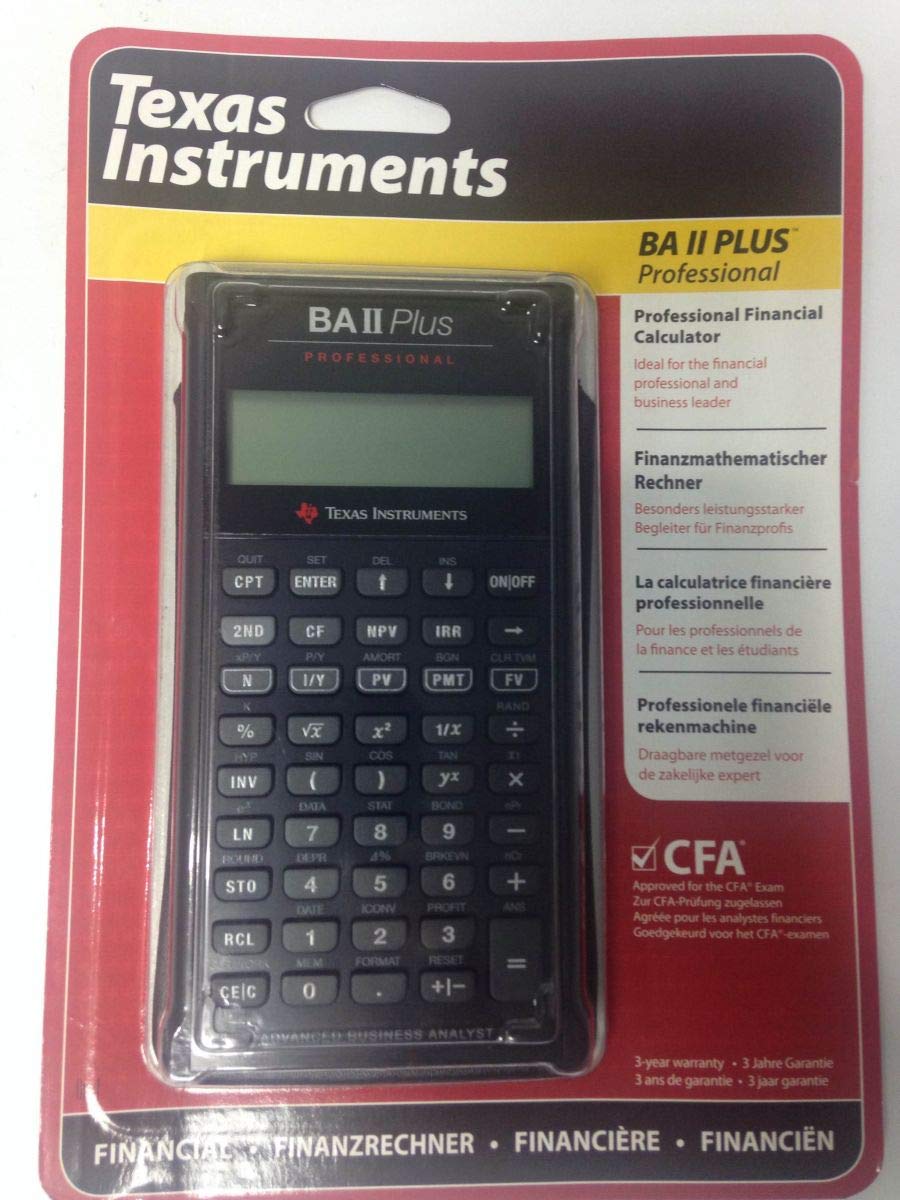 TEXAS INSTRUMENTSTI-BA II Plus Professional