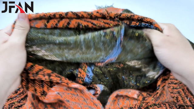 Poncho Donna JFAN Invernale Con Cappuccio - Mantella Elegante A Righe Con Frange, Taglia Unica