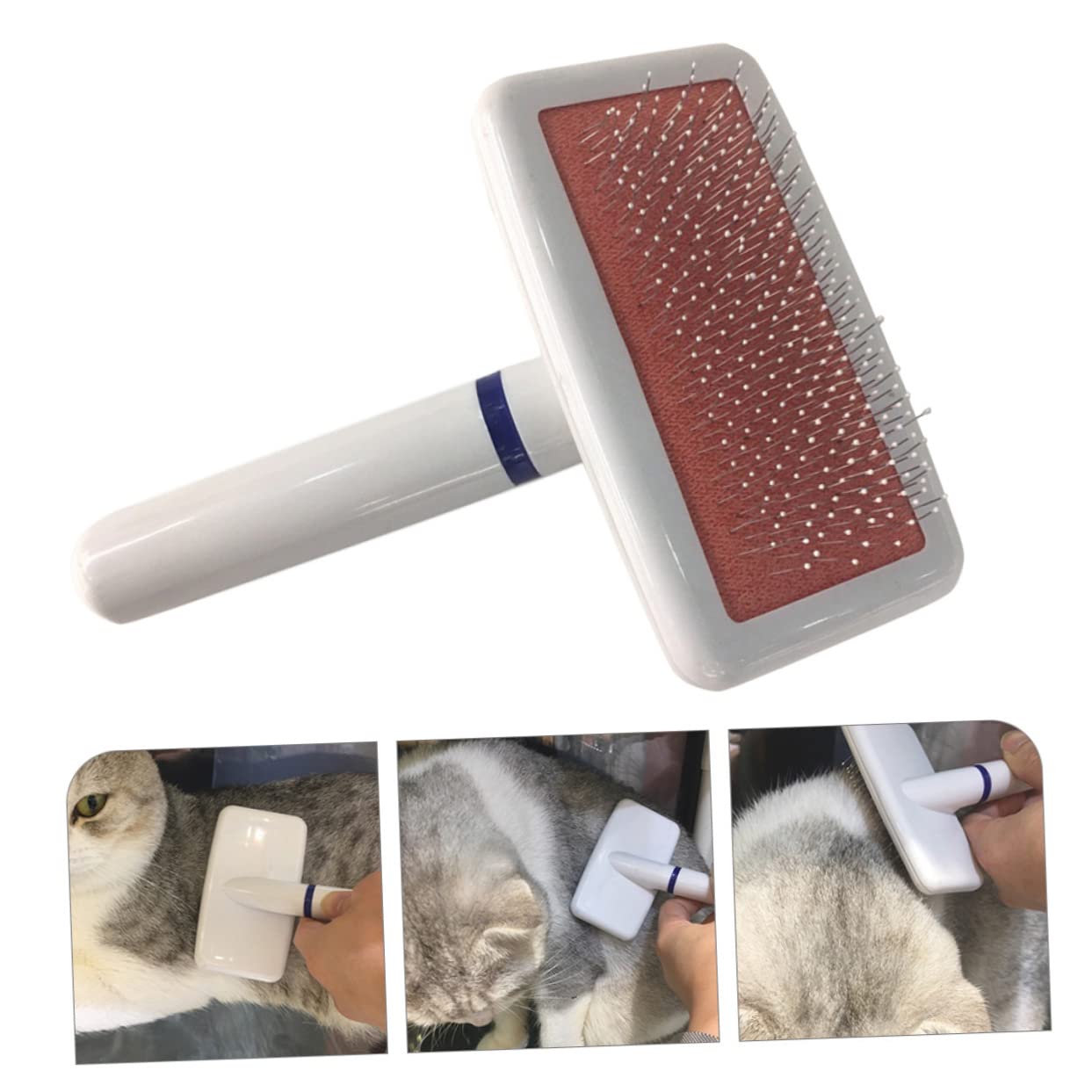 Toddmomy 4piezas Cepillo Profesional Para Mascotas Cepillo Quitapelos Para Perros y Gatos Diseño Compacto y Ligero Para Eliminar Pelo Suelto y Masajear La Piel Accesorios De Cuidado De