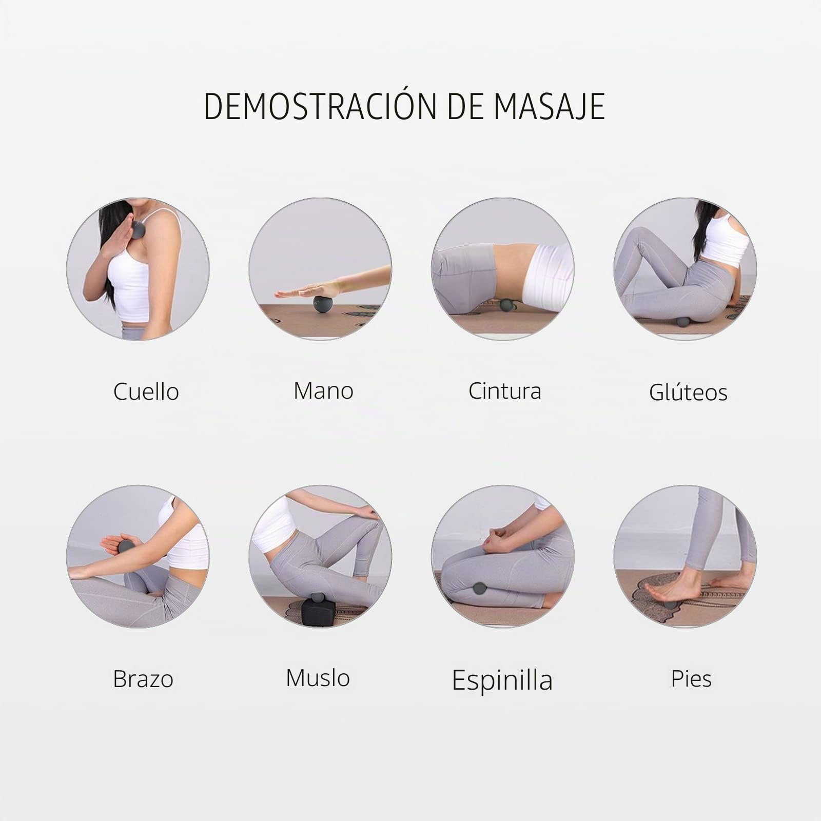 Mini bola de masaje de 2 pulgadas, bola de masaje vibratoria de 5 velocidades para palma, mano, pie, pierna, cuello, espalda, punto de activación, bola de terapia muscular para liberación
