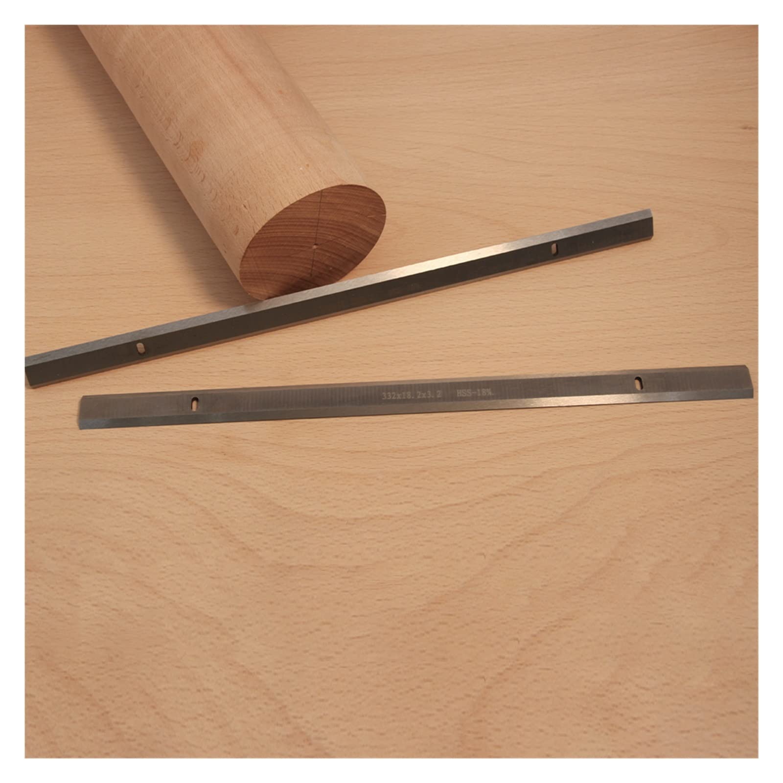 Hoja cepilladora HSS de 2 uds., 332x18,2x3,2mm de Espesor, 332mm, Herramientas de Cepillado for carpintería, Cuchillas for cepilladora de Madera