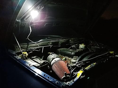 Miniatura 6 de iJDMTOY Bombillas de repuesto LED de xenón blanco 12-SMD compatibles con Dodge RAM, cargador Jeep Wrangler, Grand Cherokee, etc. Montaje de lámpara