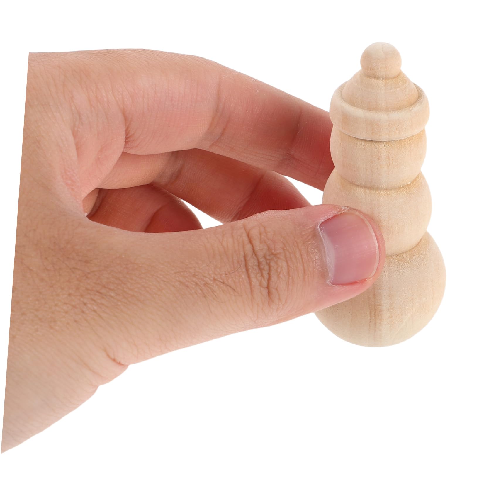 20 Piezas Figuras de Madera de Muñeco Pintar para Manualidades Navideñas Muñecos de Madera para Pintar Decoraciones DIY para Proyectos Artísticos