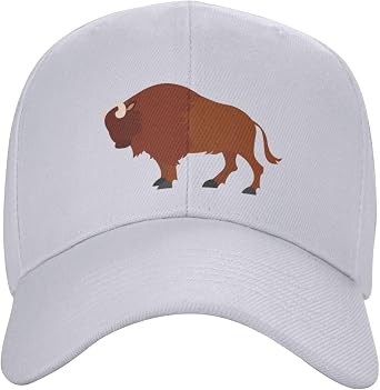 Buffalo Hat Distressed Retro Bison Animal Lover Gift Cowboy Baseball Cap Black Trucker Hat