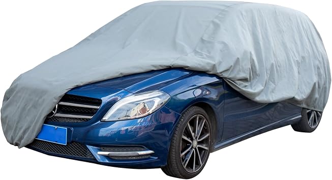 Breathable Car Cover Interior Hatchback 419 x 178 x 152 cm Light Grey Leader Accessories Car Cover Soft Fabric Car Cover Dust Protection Car Garage for Vehicle Car Indoor & Garage